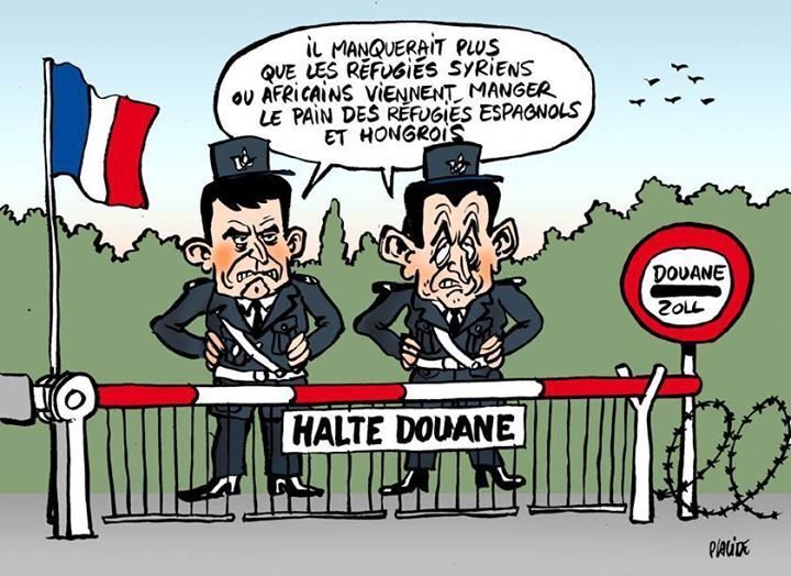 #humour #sarko #valls #immigration #migrants #frontière #pain #syri...